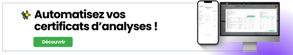 Automatisez vos certificats d'analyses