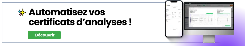 Automatisez vos certificats d'analyses