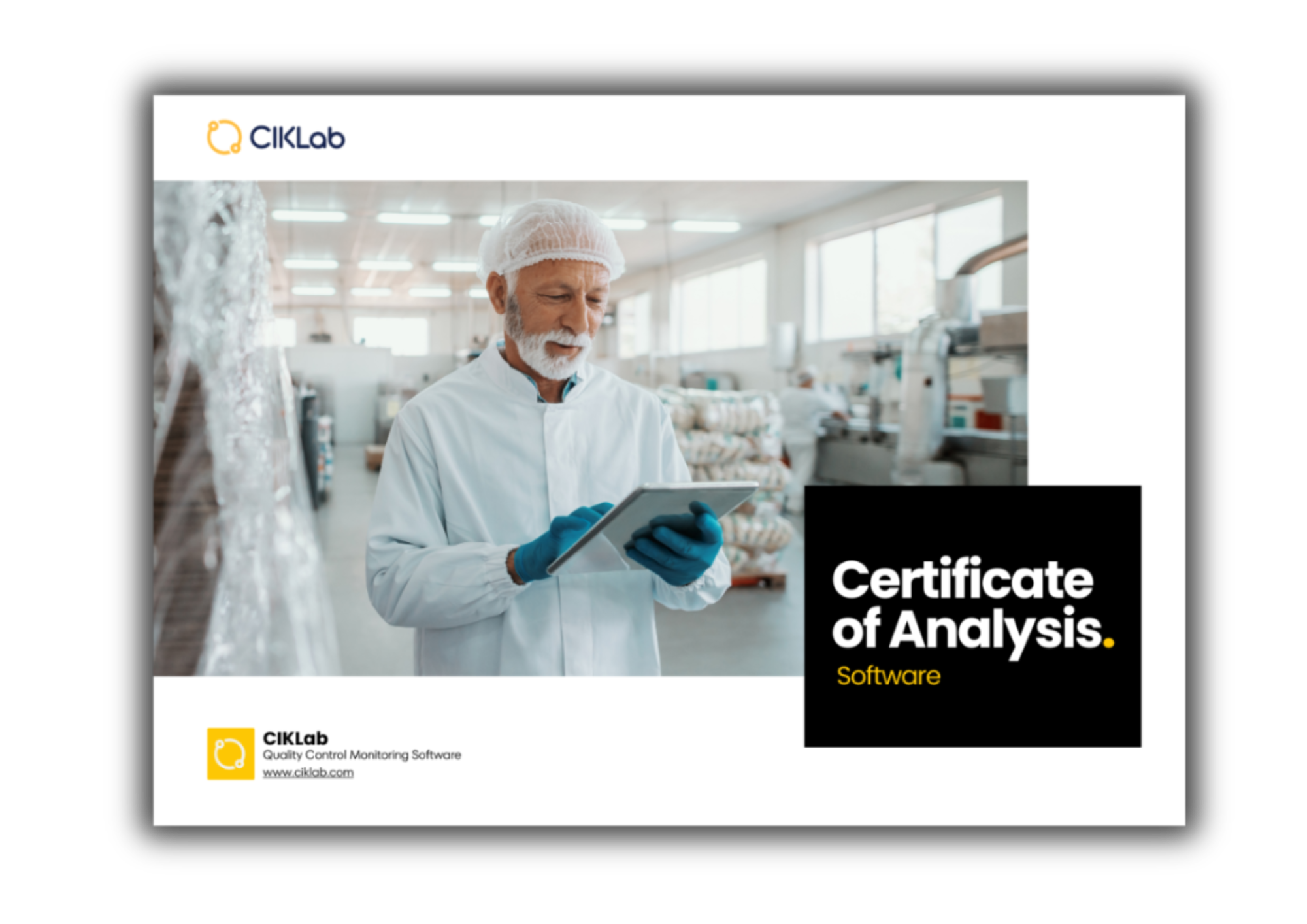 Téléchargez la brochure CIKLab CoA Software